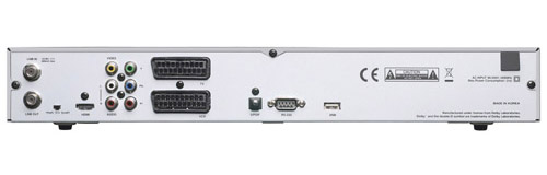 Satelitní HD přijímač Topfield TF 7700 HSCI - konektory, zadní panel
